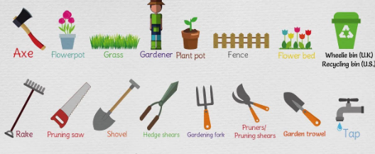 various planting tools